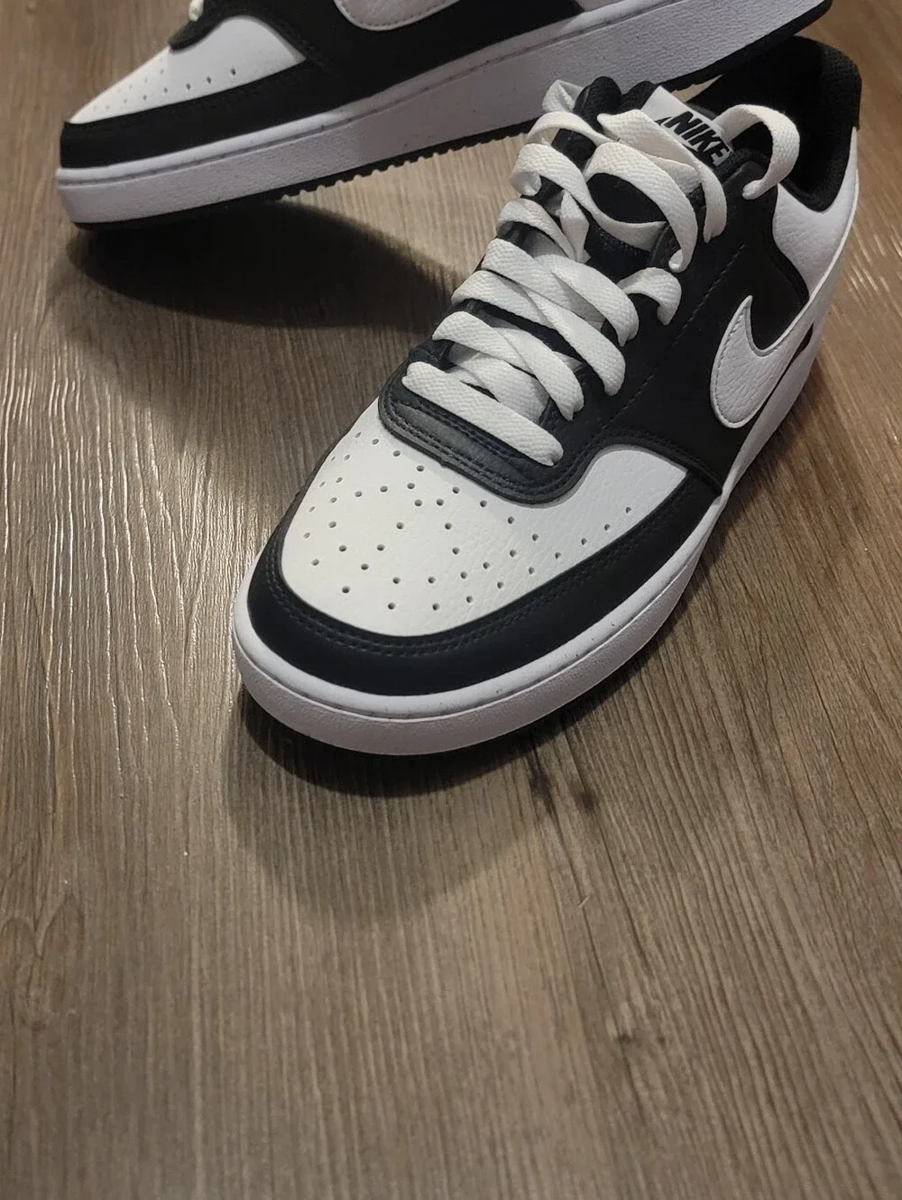 Nike Black and White Court Sneakers